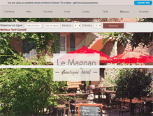 Tablet Screenshot of hotel-magnan.com